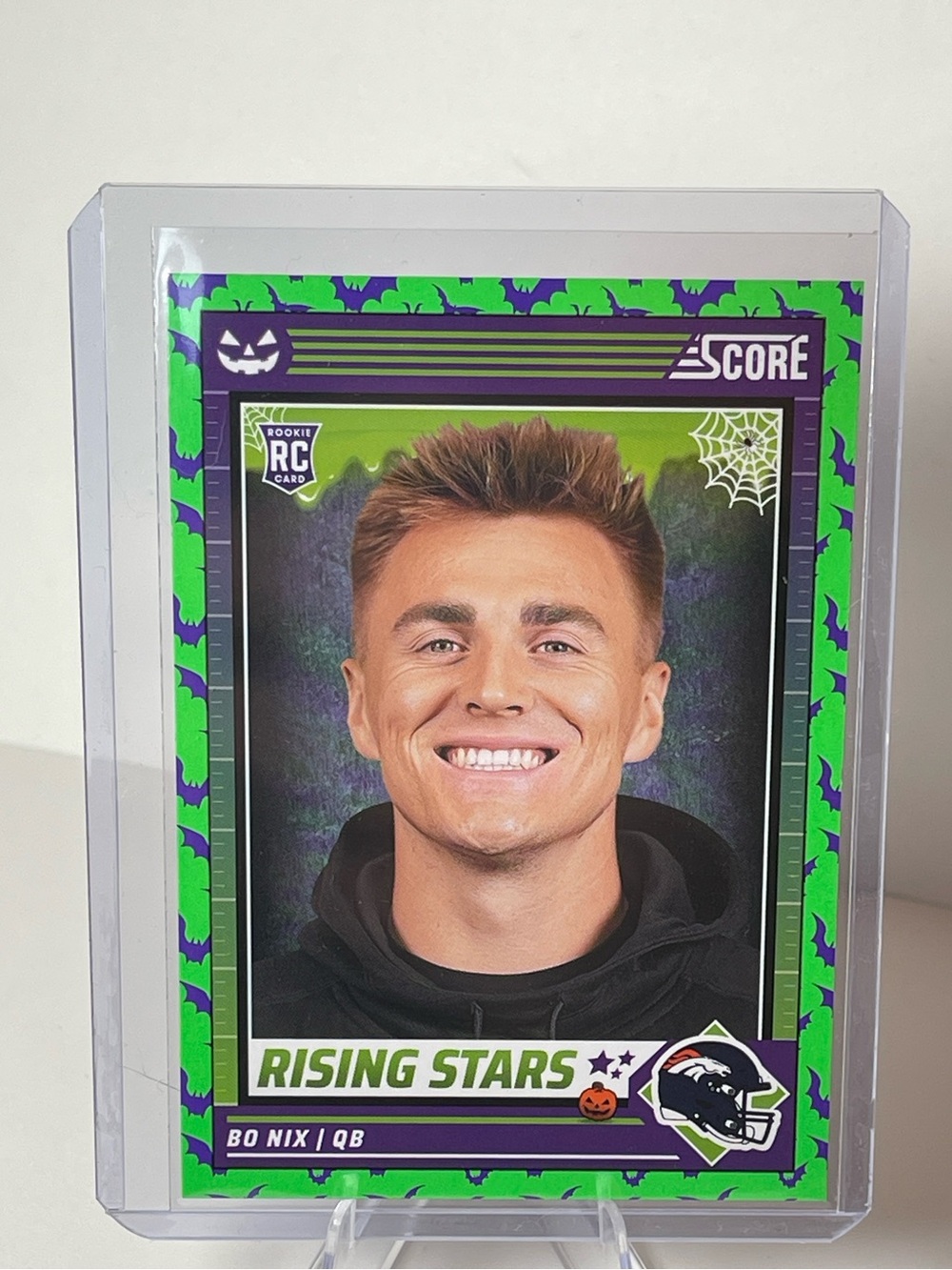 Score Rising Stars Bo Nix Rookie Trading Card - Green